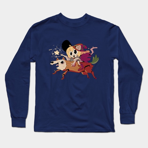 Log and Hog Long Sleeve T-Shirt by StickyAndSleepy